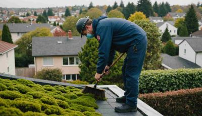 Comment le démoussage protège-t-il votre toit ?